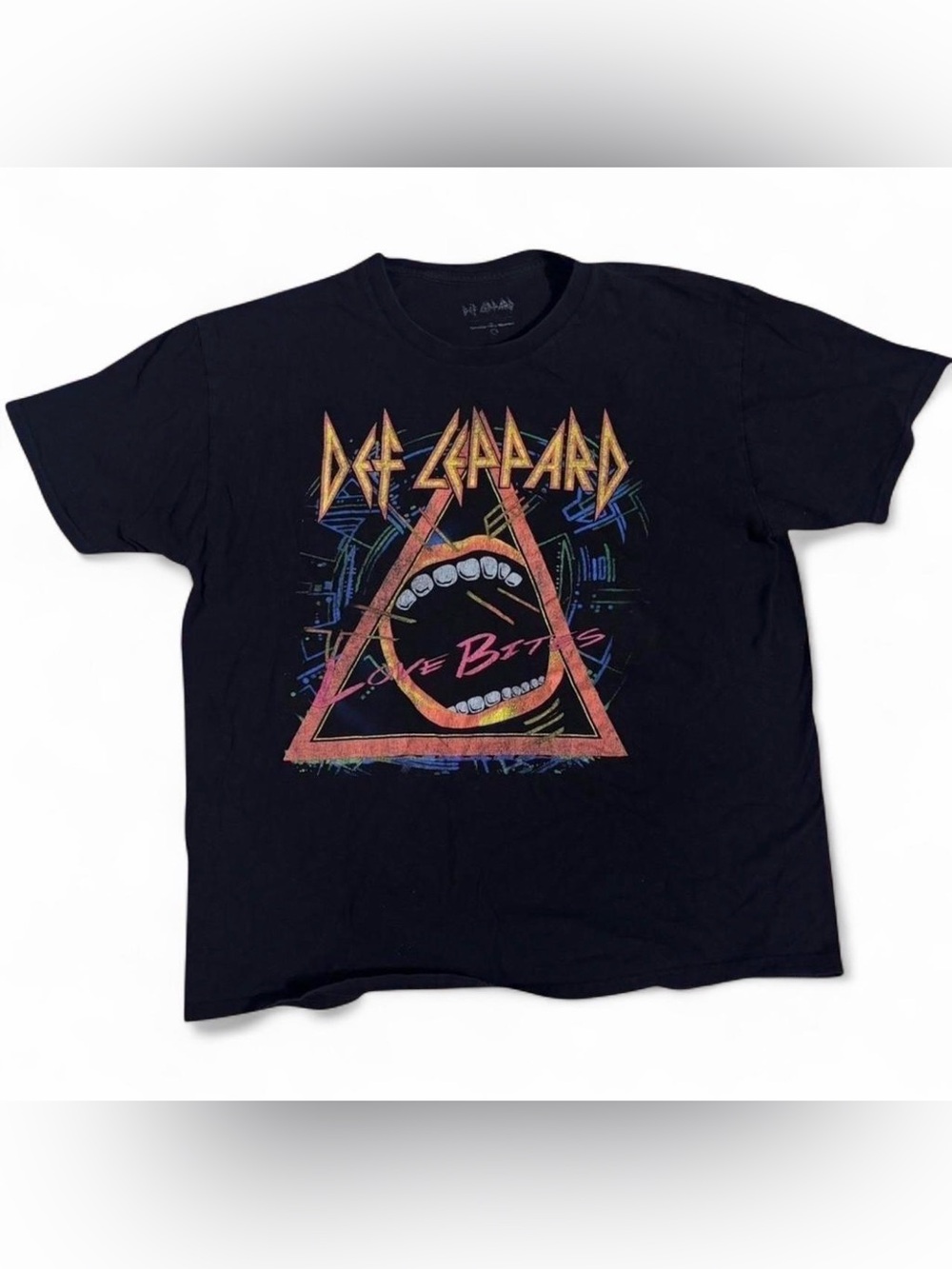 Def Leppard Black 'Love Bites' Graphic Short Sleeve Tee - Men's